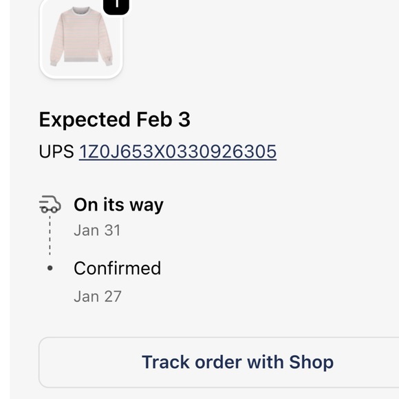 Parke Striped top in - Picture 3 of 3